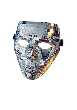 YAOQIANSHU Disco Ball Glitter Face Mask Festival Masquerade Headgear For Bar Party Holiday Decoration