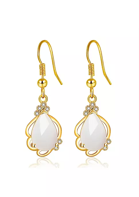 YAOQIANSHU Women's Pierced Earrings Dangle Drop Teardrop Earrings Birthstone Jewelry Gifts 3 YAOQIANSHU Women's Pierced Earrings Dangle Drop Teardrop Earrings Birthstone Jewelry Gifts