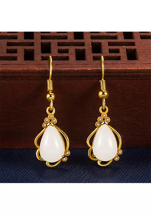 YAOQIANSHU Women's Pierced Earrings Dangle Drop Teardrop Earrings Birthstone Jewelry Gifts 4 YAOQIANSHU Women's Pierced Earrings Dangle Drop Teardrop Earrings Birthstone Jewelry Gifts - Image 2