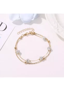 YAOQIANSHU Women's Sterling Silver Anklet, Dainty Adjustable Anklets (Gold) -Urban Originals™ Shop Belk 1042