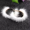 YAOQIANSHU Popular Plush Large Circle Earrings Exaggerated Atmosphere Girl Heart Mink Hair Earrings (White) 2 YAOQIANSHU Popular Plush Large Circle Earrings Exaggerated Atmosphere Girl Heart Mink Hair Earrings (White) -Urban Originals™ Shop Belk 1074