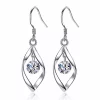 YAOQIANSHU Zircon Silver Earrings Women's Temperament Tassel Hook Twist Fashion Earrings -Urban Originals™ Shop Belk 1089