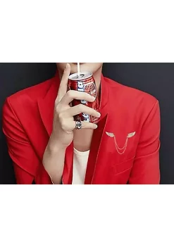 YAOQIANSHU 2pcs Men's Hanging Vintage Chain Brooch Lapel Pin Formal Accessories (White) -Urban Originals™ Shop Belk 1111