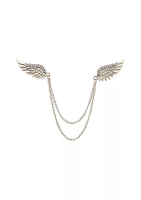 YAOQIANSHU 2pcs Men's Hanging Vintage Chain Brooch Lapel Pin Formal Accessories (Yellow) 3 YAOQIANSHU 2pcs Men's Hanging Vintage Chain Brooch Lapel Pin Formal Accessories (Yellow)