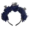 YAOQIANSHU Rose Flower Headbands Fashion for Women Girls (Dark Blue) -Urban Originals™ Shop Belk 1130