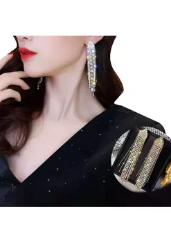 YAOQIANSHU Boho Long Tassel Dangle Chain Crystal Drop Earrings for Woman Girls (Gold) 7 YAOQIANSHU Boho Long Tassel Dangle Chain Crystal Drop Earrings for Woman Girls (Gold) -Urban Originals™ Shop Belk 1138