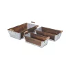 Cheung's Home Indoor Decorative Wood and Metal Tapered Crates with Side Handles, Set of 3 2 Cheung's Home Indoor Decorative Wood and Metal Tapered Crates with Side Handles, Set of 3 -Urban Originals™ Shop Belk 117