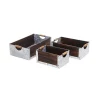 Cheung's Home Indoor Decorative Wood and Metal Crates with Side Handles, Set of 3 -Urban Originals™ Shop Belk 132