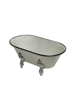 Cheung's Modern Decorative Metal Bathtub Decor - 4.5"H, Navy Blue -Urban Originals™ Shop Belk 158