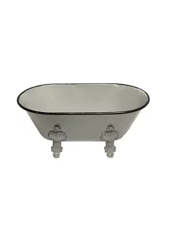 Cheung's Modern Decorative Metal Bathtub Decor - 4.5"H, Navy Blue -Urban Originals™ Shop Belk 159