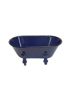 Cheung's Modern Decorative Metal Bathtub Decor - 4.5"H, Navy Blue -Urban Originals™ Shop Belk 160