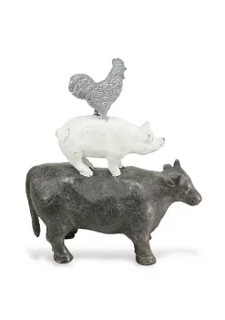 Cheung's Cast Iron Hand Crafted Design Cow,Pig and Chicken Table Decor -Urban Originals™ Shop Belk 17