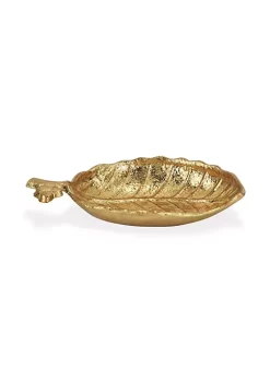 Cheung's Golden Leaf Shaped Cast Iron Decor Piece -Urban Originals™ Shop Belk 176