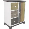 Cheung's Medium Wooden Nightstand with 3 Side Drawers and 1 Tall Door Storage Unit -Urban Originals™ Shop Belk 188
