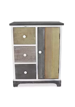Cheung's Medium Wooden Nightstand with 3 Side Drawers and 1 Tall Door Storage Unit -Urban Originals™ Shop Belk 190