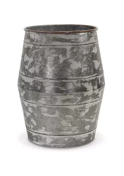 Cheung's Outdoor Themes Set Of 2 Galvanized Barrel Planters -Urban Originals™ Shop Belk 230