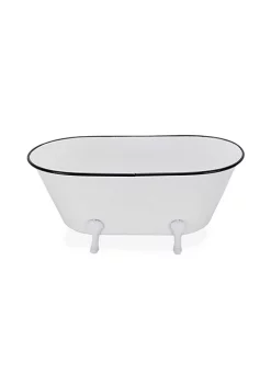 Cheung's Traditional Decorative Metal Tub Decor, White - Large -Urban Originals™ Shop Belk 257