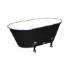Cheung's Traditional Metal Lacquered Navy Blue and Black Tub Decor - Large -Urban Originals™ Shop Belk 261