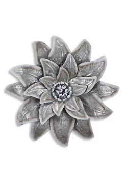 Cheung's Modern Galvanized Metal Wall Flower Decor with Buds - Gray -Urban Originals™ Shop Belk 267