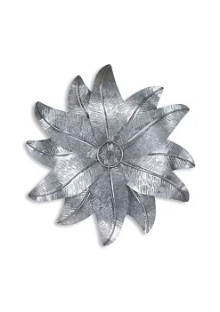 Cheung's Modern Galvanized Metal Wall Flower Decor with Buds - Gray -Urban Originals™ Shop Belk 268