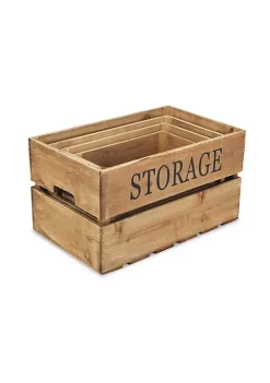 Cheung's Set Of 4 Wooden Storage Crates -Urban Originals™ Shop Belk 274