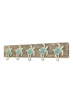 Cheung's Coralia Decorative Wall Mounted Sea Turtle Coat Hanger - 5 Hooks -Urban Originals™ Shop Belk 278