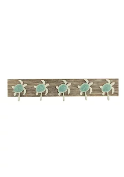 Cheung's Coralia Decorative Wall Mounted Sea Turtle Coat Hanger - 5 Hooks -Urban Originals™ Shop Belk 280