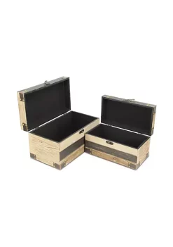 Cheung's Home Indoor Decorative Wood Panel Styled Storage Boxes - Set of 2, Multi 11 Cheung's Home Indoor Decorative Wood Panel Styled Storage Boxes - Set of 2, Multi -Urban Originals™ Shop Belk 296