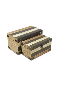 Cheung's Home Indoor Decorative Wood Panel Styled Storage Boxes - Set of 2, Multi 12 Cheung's Home Indoor Decorative Wood Panel Styled Storage Boxes - Set of 2, Multi -Urban Originals™ Shop Belk 297
