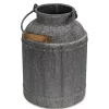 Cheung's Galvanized Metal Milk Jug Decor
