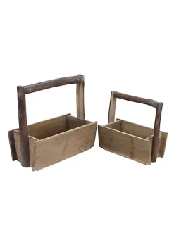 Cheung's Set Of 2 Wooden Storage With Wooden Handle -Urban Originals™ Shop Belk 323