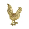 Cheung's Roven Handmade Cast Iron Rooster Animal Figurine Decor - Gold