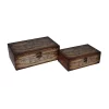 Cheung's Home Decorative Accent Wooden Boxes with Theatris Orbis Terrarum Design on Front and Top, Set of 2 -Urban Originals™ Shop Belk 345