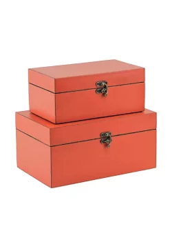 Cheung's Home Decorative FP-3415-2P Nested Pink Box, Set of 2