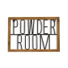 Cheung's Demia Handmade "Powder Room" Wall Mount Signage 1 Cheung's Demia Handmade "Powder Room" Wall Mount Signage -Urban Originals™ Shop Belk 369