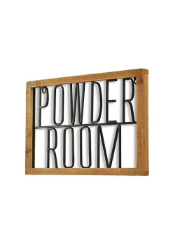Cheung's Demia Handmade "Powder Room" Wall Mount Signage -Urban Originals™ Shop Belk 371