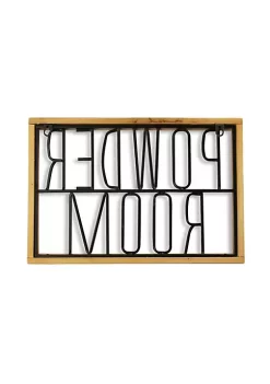 Cheung's Demia Handmade "Powder Room" Wall Mount Signage -Urban Originals™ Shop Belk 372