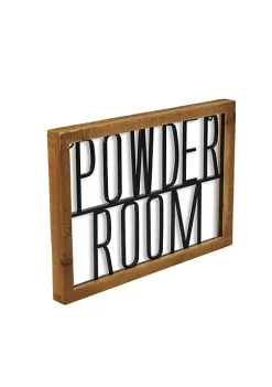 Cheung's Demia Handmade "Powder Room" Wall Mount Signage -Urban Originals™ Shop Belk 373