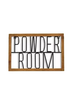 Cheung's Demia Handmade "Powder Room" Wall Mount Signage -Urban Originals™ Shop Belk 374