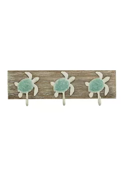 Cheung's Coralia Decorative Wall Mounted Sea Turtle Coat Hanger - 3 Hooks -Urban Originals™ Shop Belk 385
