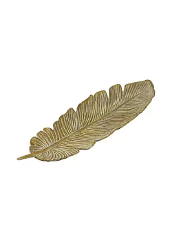 Cheung's Modern Heavy Duty Cast Iron Feather Table Decor - Gold -Urban Originals™ Shop Belk 396