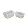 Cheung's Set Of 2 White Willow Baskets With Fabric Liners - Large -Urban Originals™ Shop Belk 397