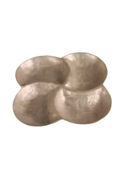 Cheung's Home Decorative 8.5 Inch Natural Capiz Clove Shaped Tray