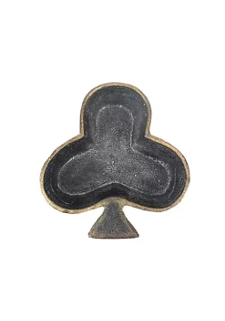 Cheung's Modern Heavy Duty Cast Iron Black Finish Table Decor - Clubs