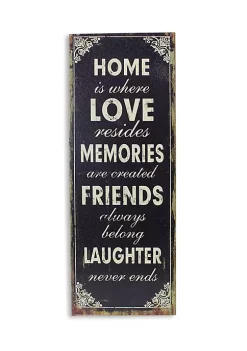 Cheung's Home Indoor Decorative Wall Art Inscribed "Home is where Loves resides" -Urban Originals™ Shop Belk 425