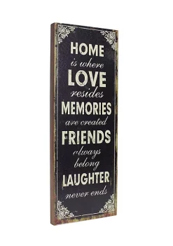 Cheung's Home Indoor Decorative Wall Art Inscribed "Home is where Loves resides" -Urban Originals™ Shop Belk 427