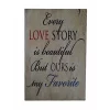 Cheung's Modern Hand Crafted "Every Love Story" Wooden Wall Art Sign -Urban Originals™ Shop Belk 432