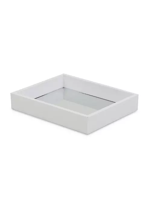 Cheung's White Raised Bubble Tray With Mirror 4 Cheung's White Raised Bubble Tray With Mirror - Image 2