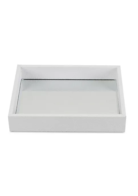 Cheung's White Raised Bubble Tray With Mirror 7 Cheung's White Raised Bubble Tray With Mirror - Image 5