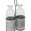 Cheung's Home Indoor Decorative 2 Slot Galvanized Metal Jar Holder - Medium -Urban Originals™ Shop Belk 456